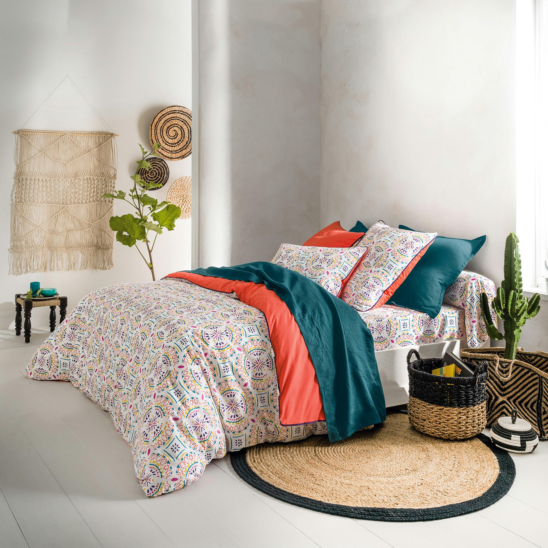 Tissage mural macramé grand modèle, Navanita