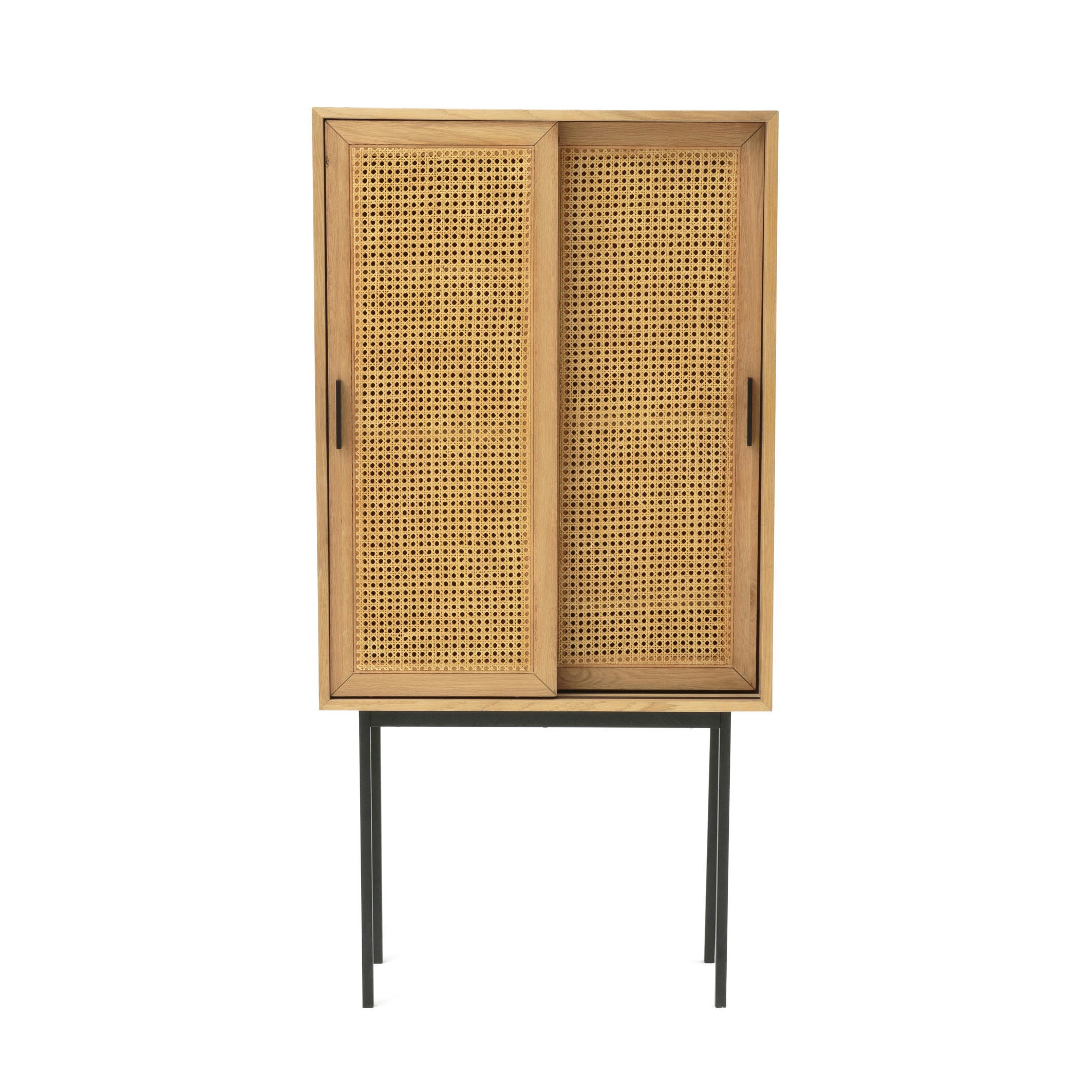 Bahut chêne 2 portes cannées, WASKA