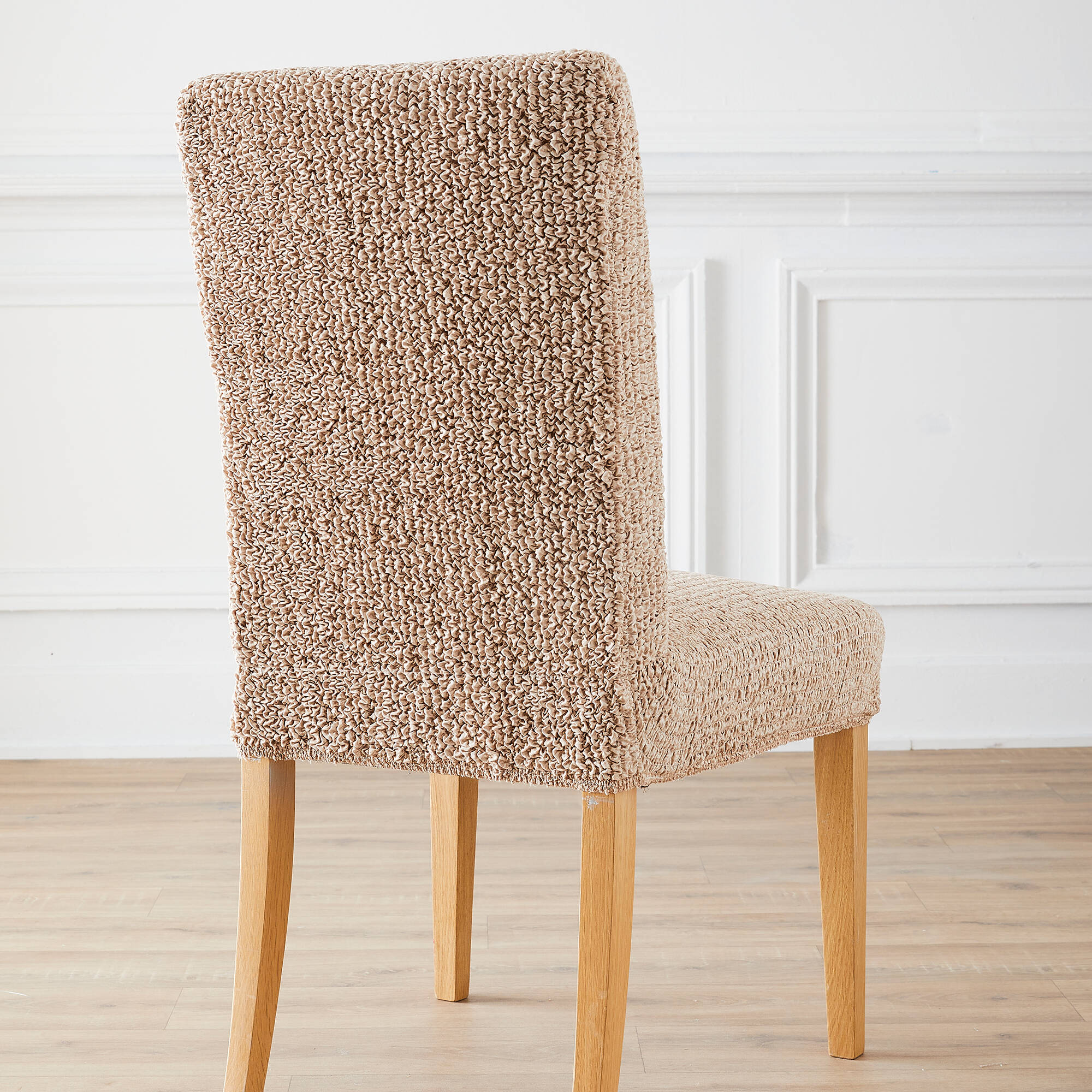Housse microfibre bi-extensible gaufrée spéciale chaise