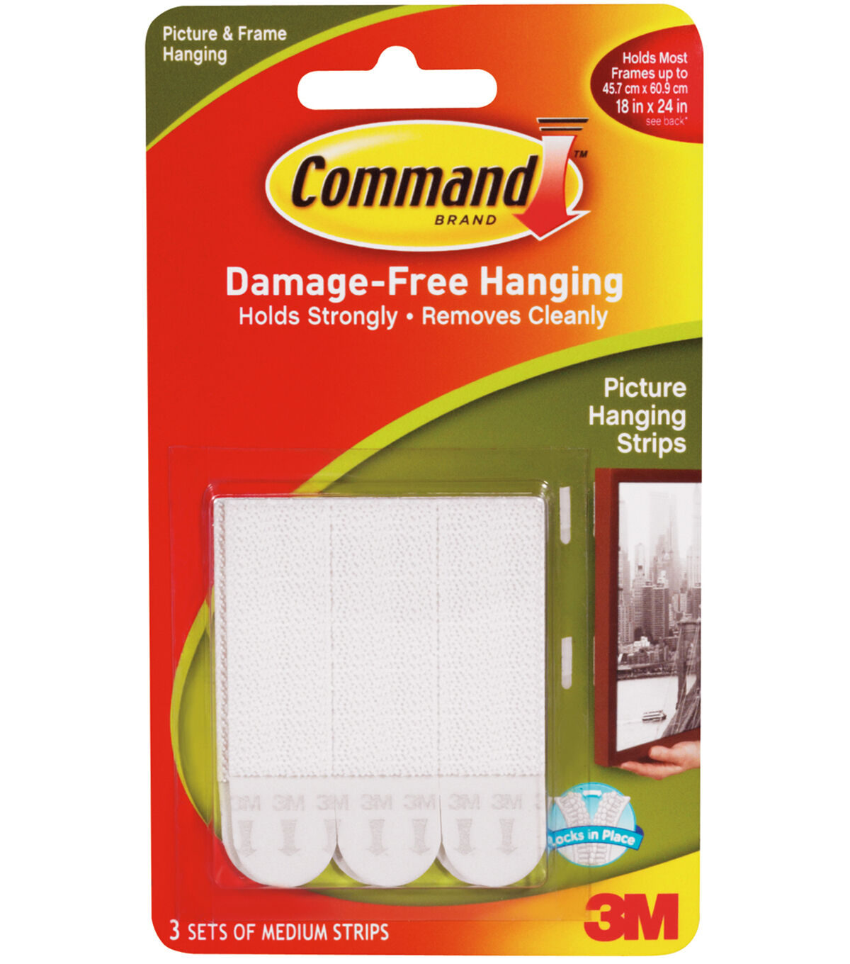 Command 3pk White Medium Picture Hanging Strips