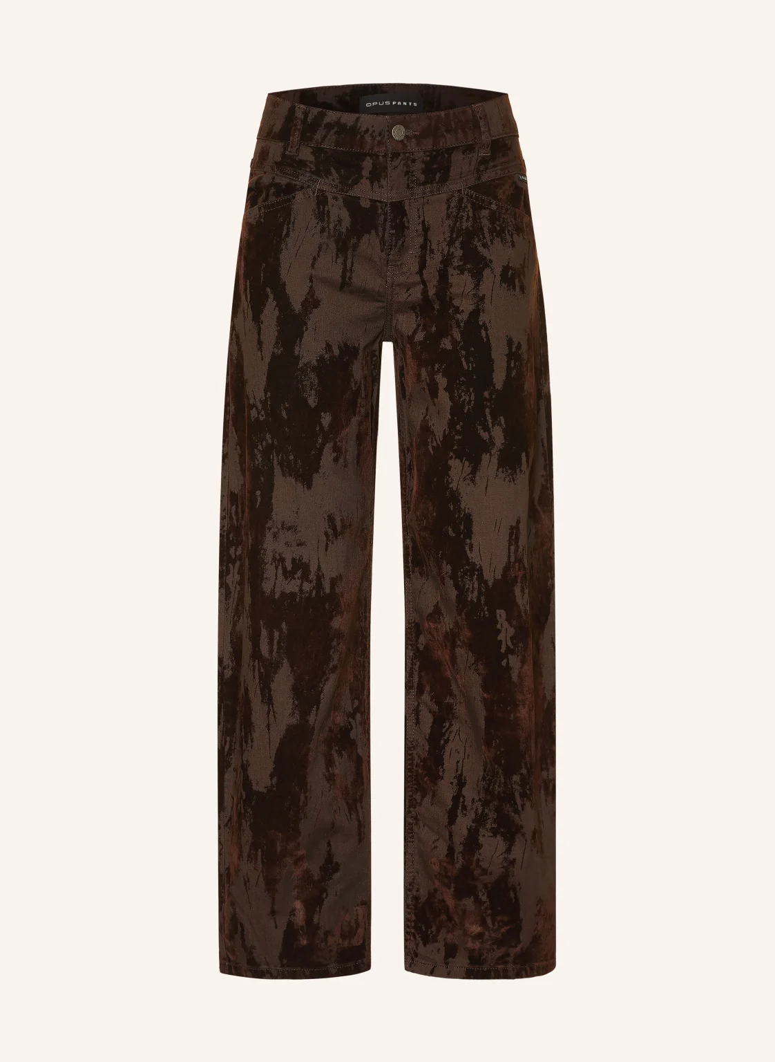 OPUS PANTS Barrel Jeans MARI COSMO mit Samt
