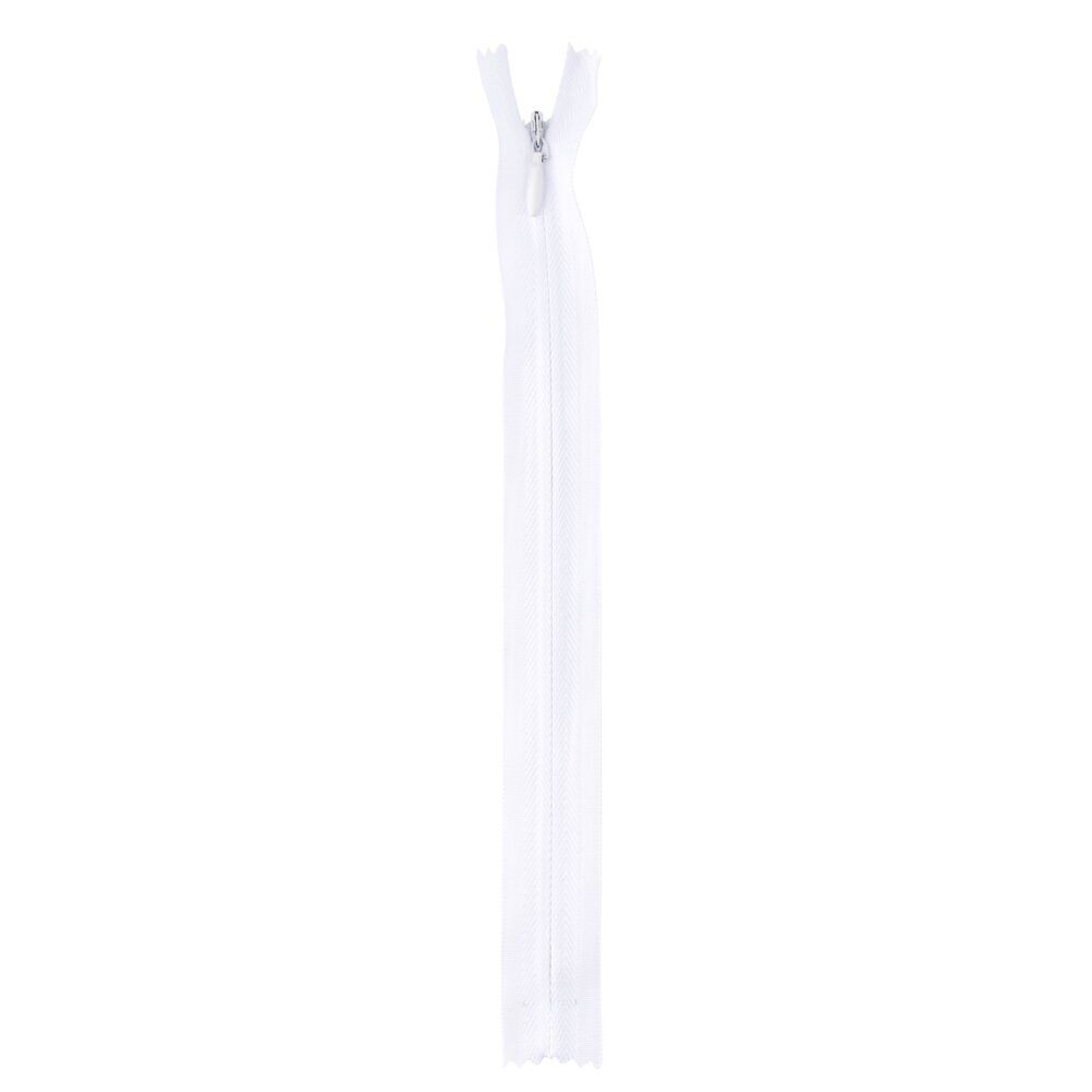 Fermeture à glissière blanche L20cm