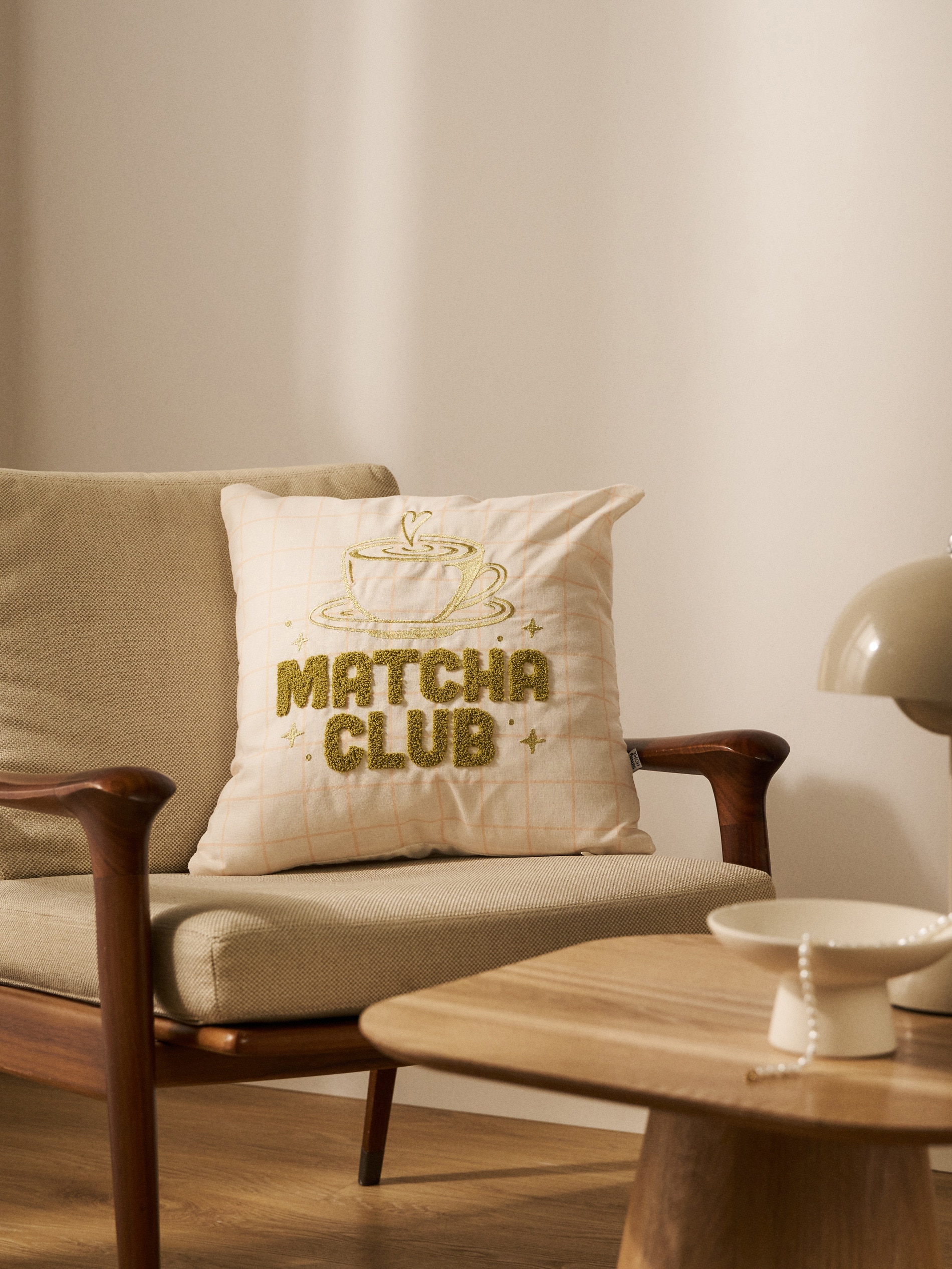 Poszewka na poduszkę z motywem matchy