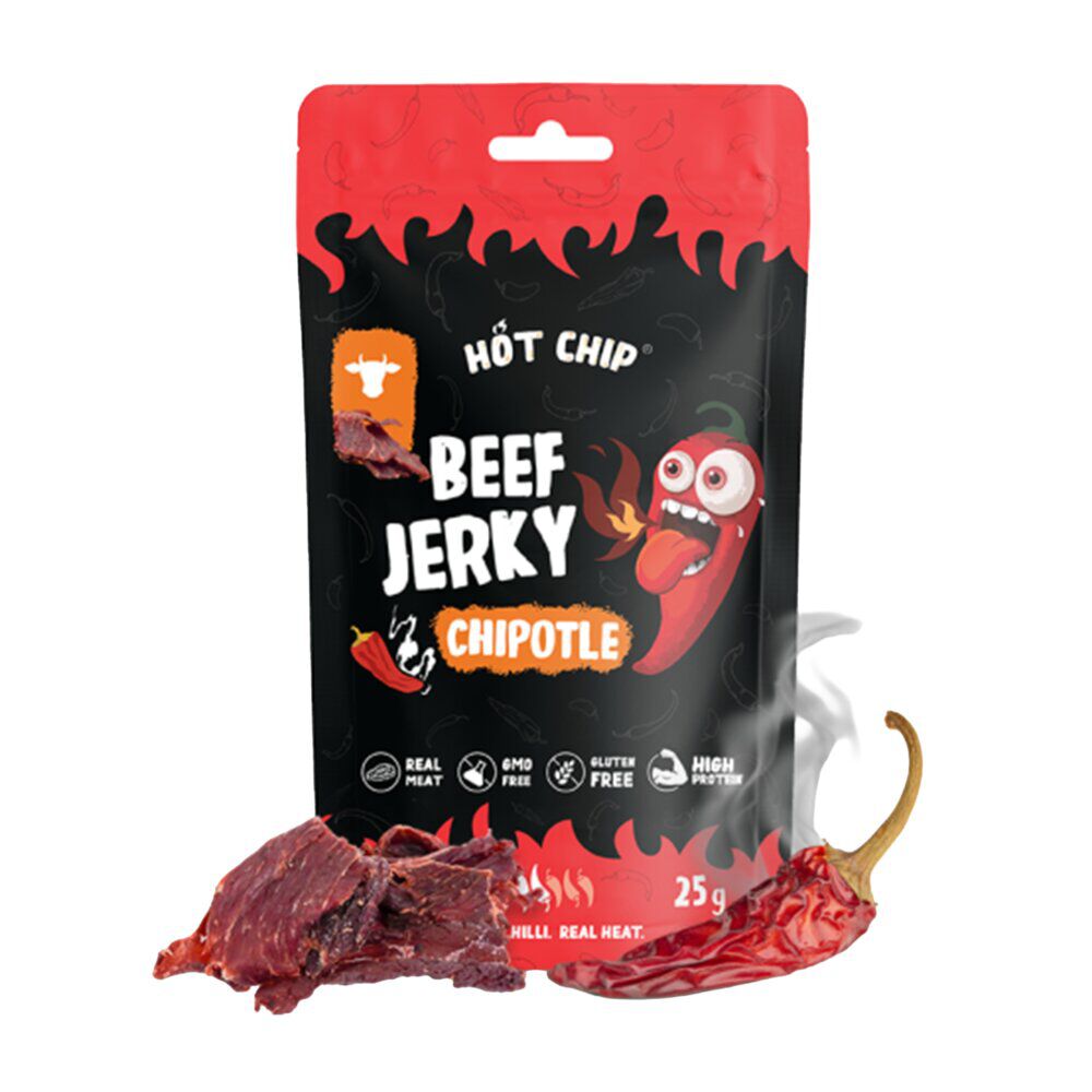 Viande séchée boeuf Beef Jerky saveur piment chipotle 25gr