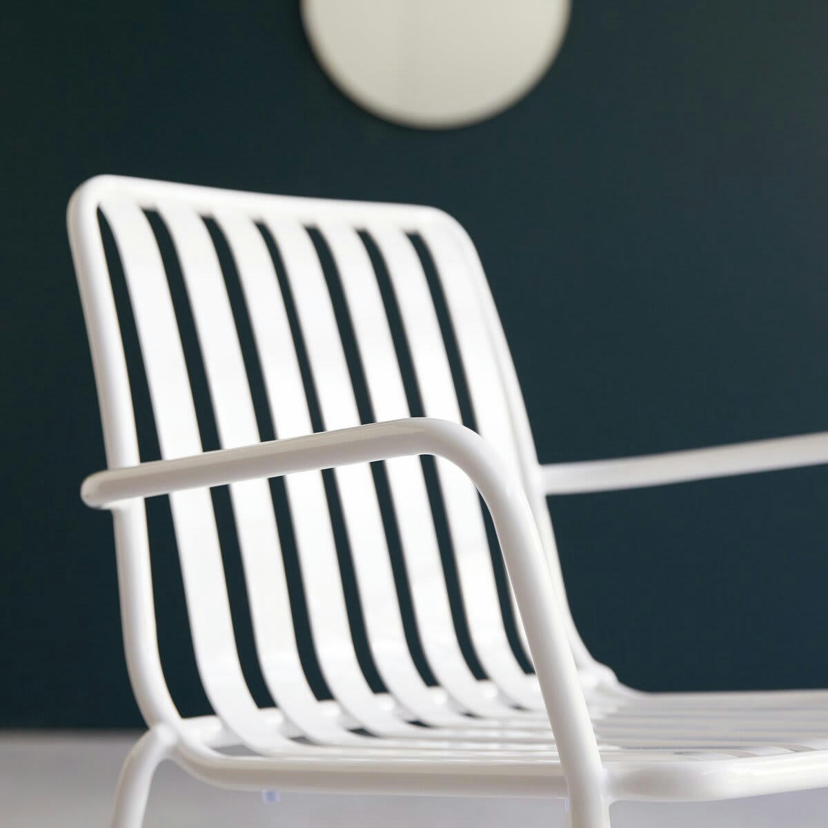 GABY - Fauteuil en métal white