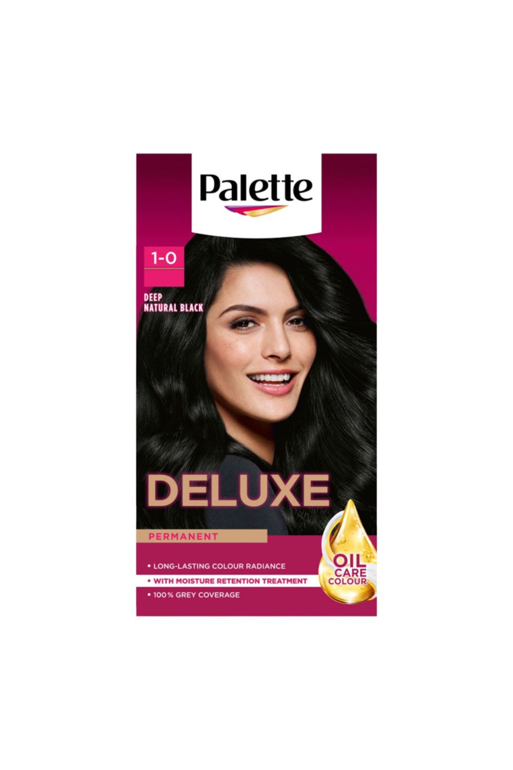 Schwarzkopf Deluxe Creme Colouration 1-0 Deep Natural Black 'Hair Dye', 2 Pack