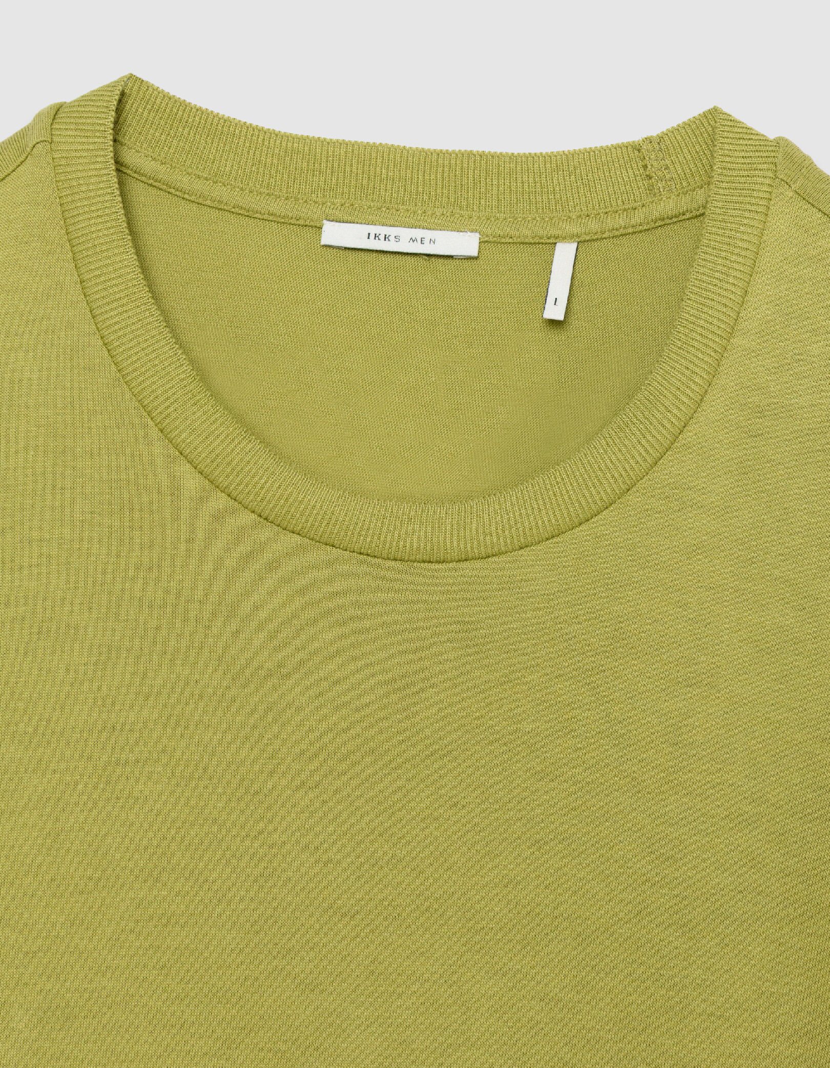 T-shirt col rond bleu maille coton modal Homme