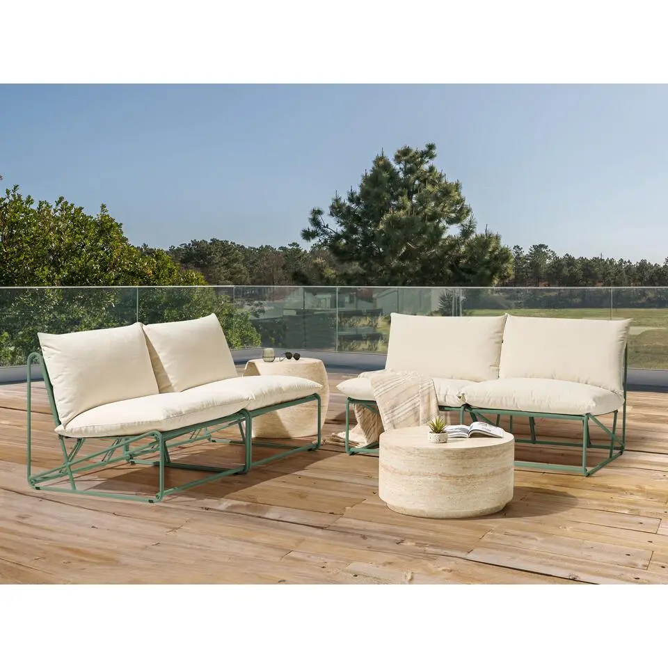 PICO - Loungeset 4-zits - Groen - Staal