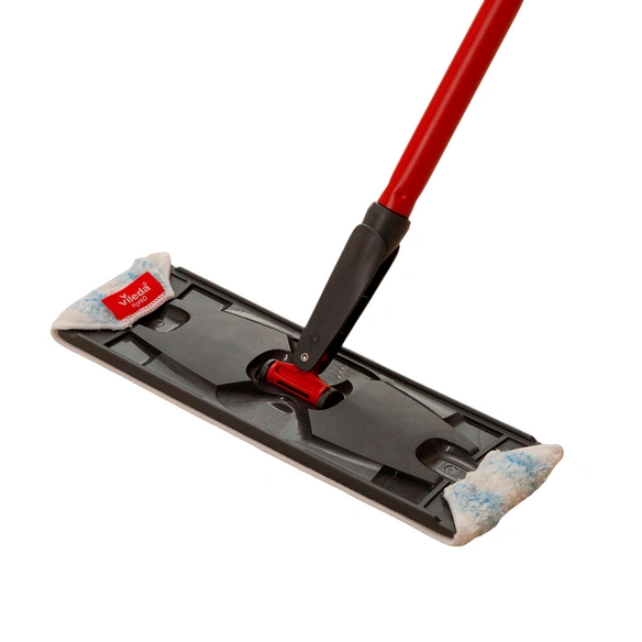 Bodenwischer-Set, mit Zweitanksystem, Microfaser/Kunststoff, schwarz/rot
