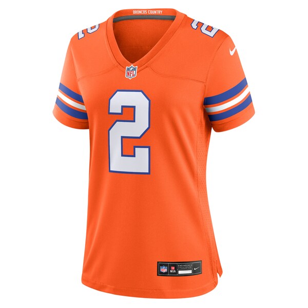 Patrick Surtain II Denver Broncos Nike Women's Mile High Collection 1977 Throwback Player Game Jersey - Orange