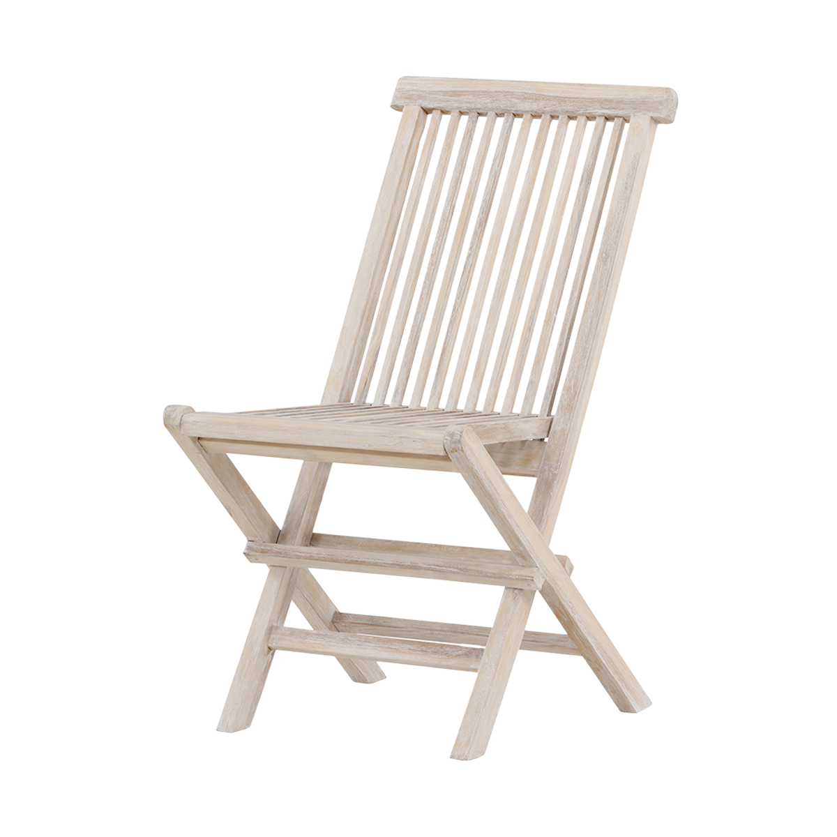 Nest outdoor Jildou Inklapbare Houten Tuinstoel Whitewash