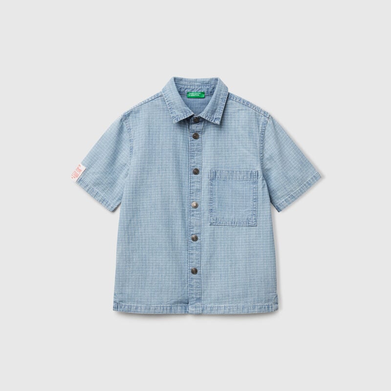 Check shirt in pure cotton