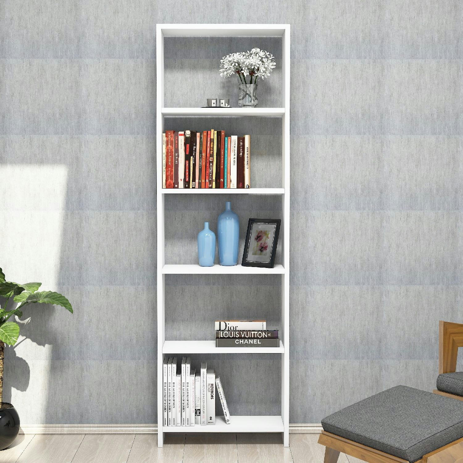 NEW - Bibliothèque 160 cm blanc
