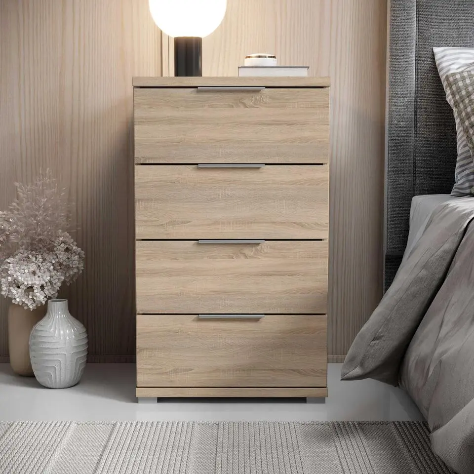 Ladekast Smilla - 42x46x79cm - 4 lades - sonoma eikdecor