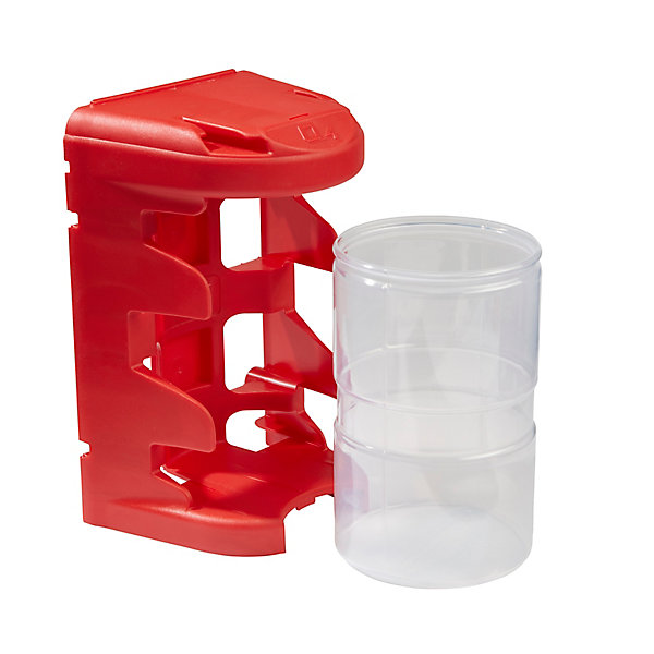 Casier à vis moyen format rouge plastique