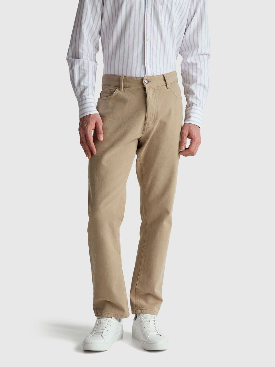 Five-pocket regular fit trousers