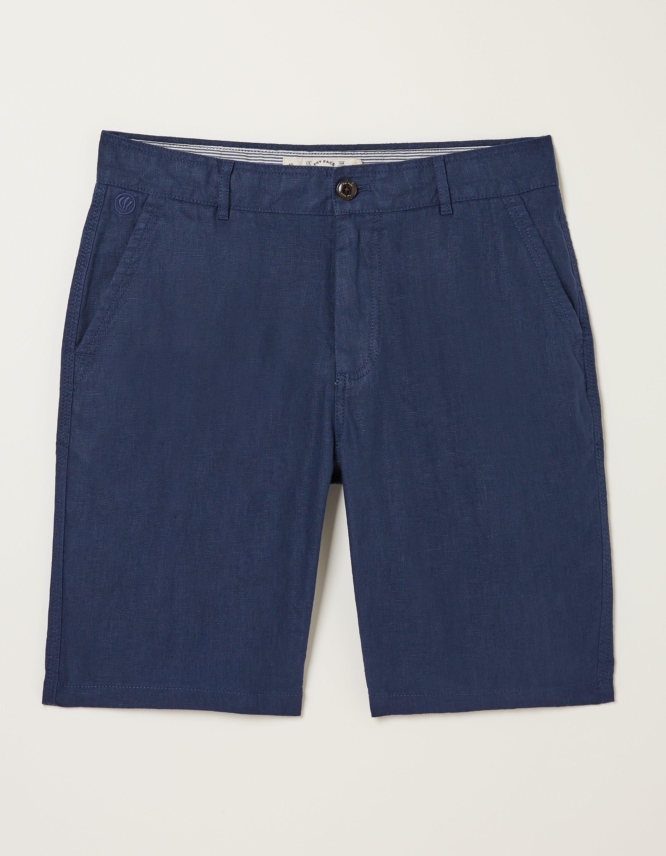 Linen Flat Front Shorts