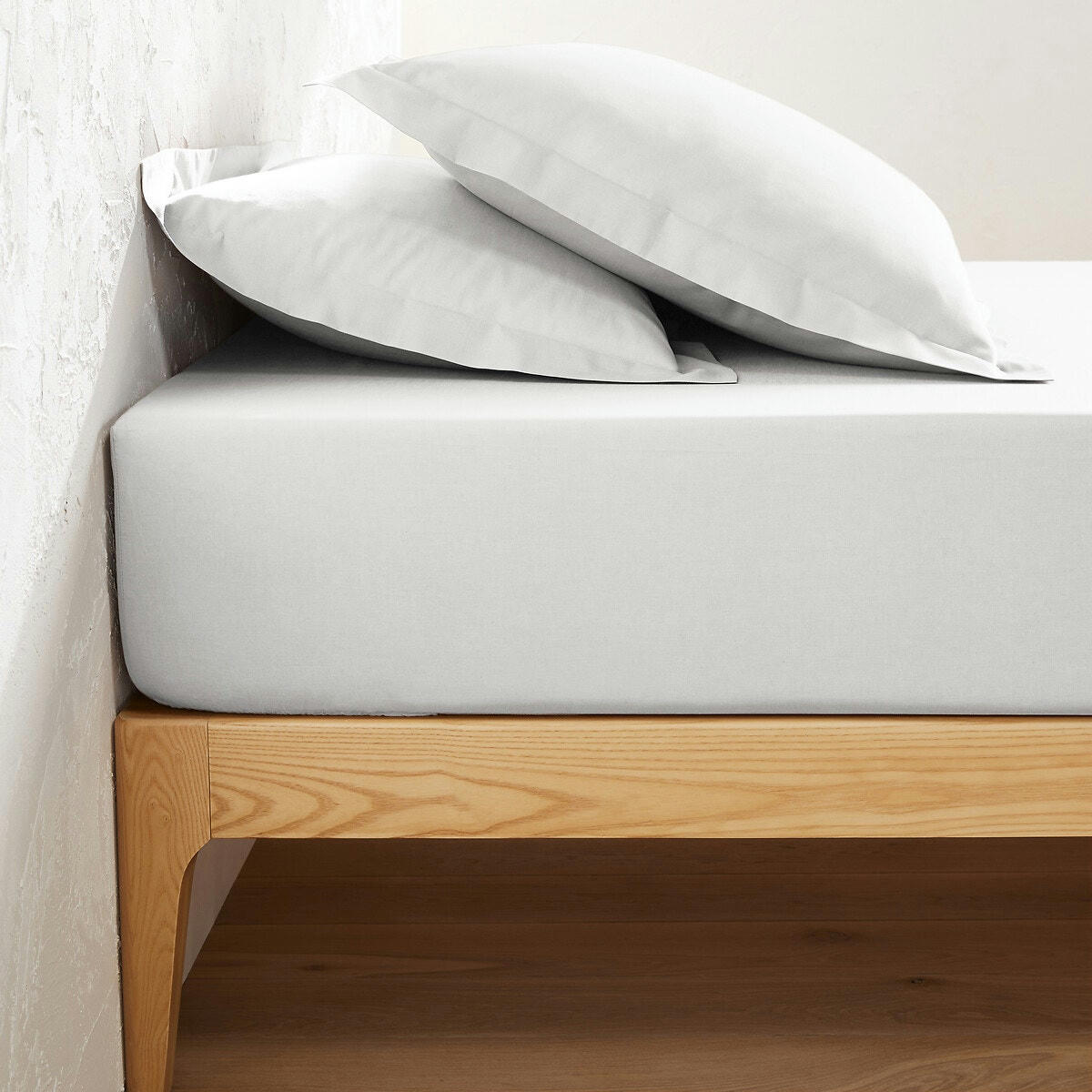 Drap housse uni polycoton, bonnet 25cm, Scenario