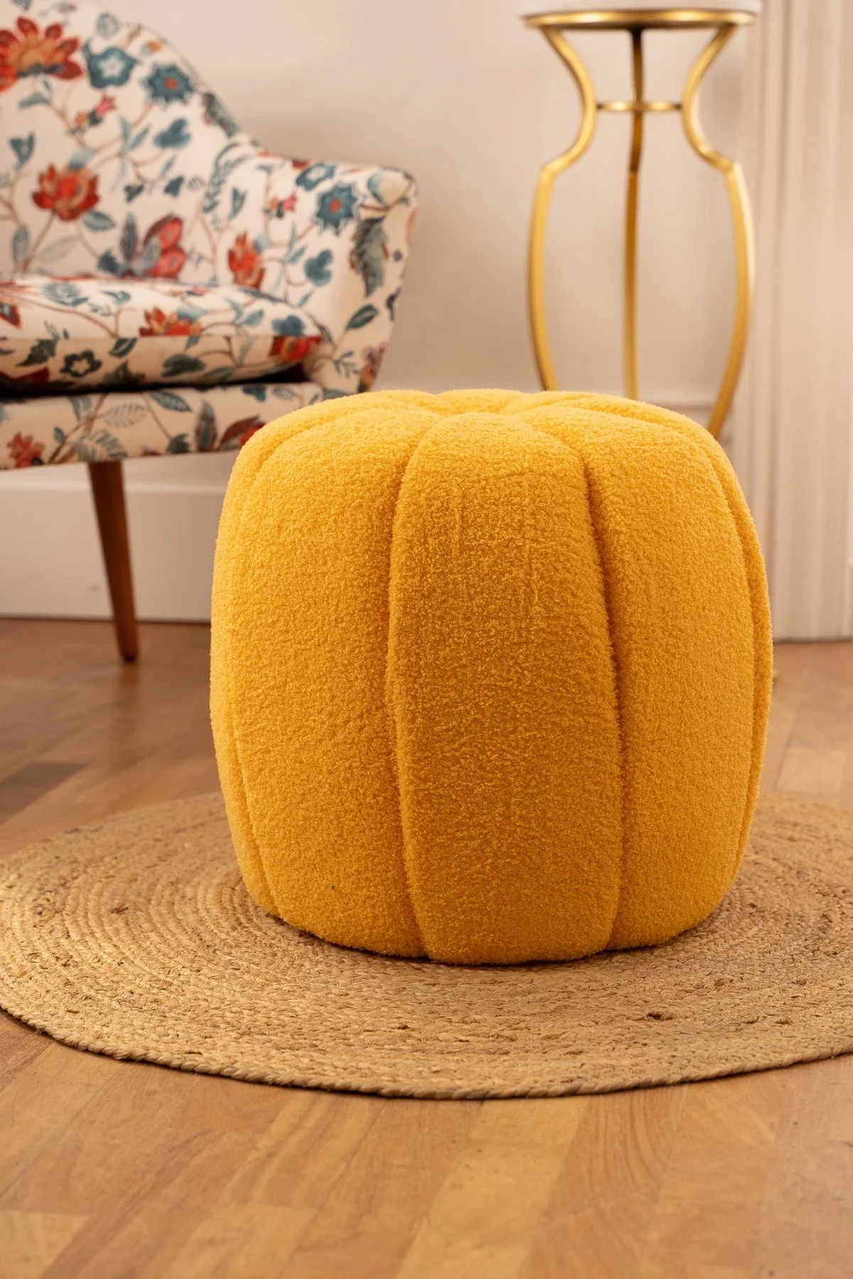 Yellow Pumpkin Stool