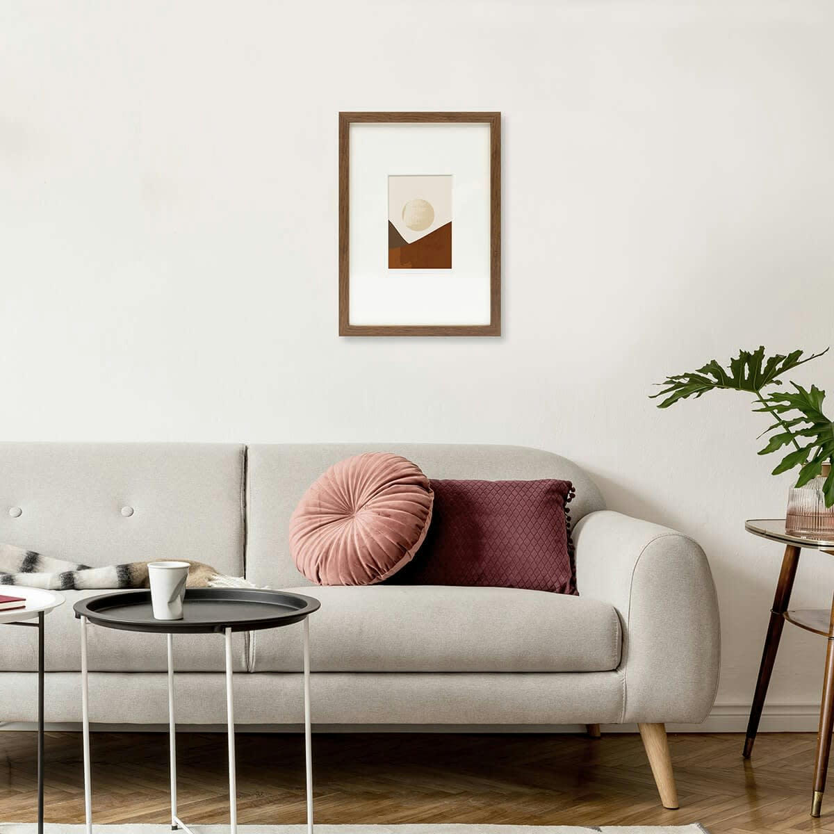 WILD - Cadre photo ébène 20x30/A4 cm avec passe-partout résine recyclée