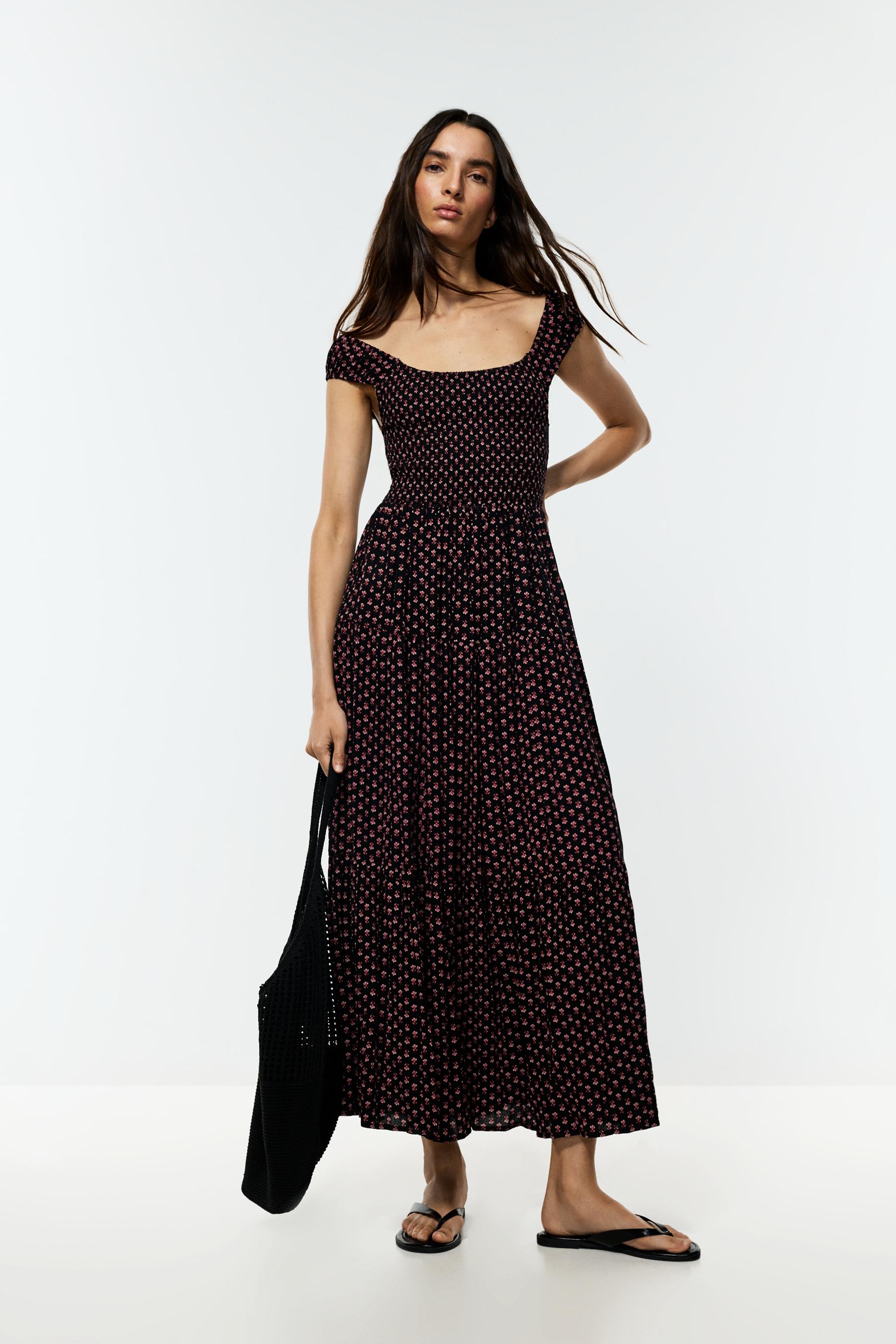 Vestido midi nido de abeja