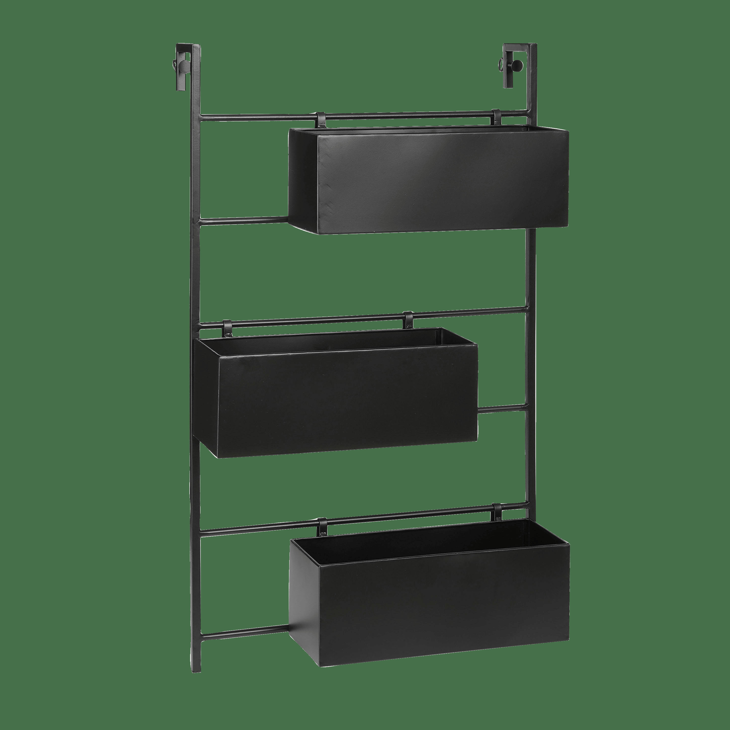 DANI - Support pour plantes en métal noir H90