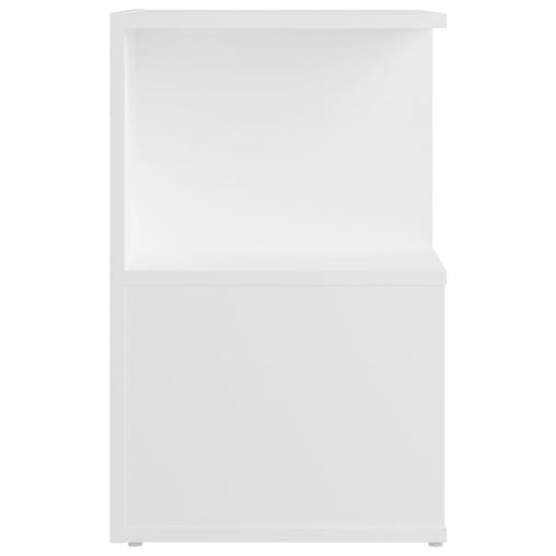 NNEVL Bedside Cabinet White 35x35x55 cm Chipboard