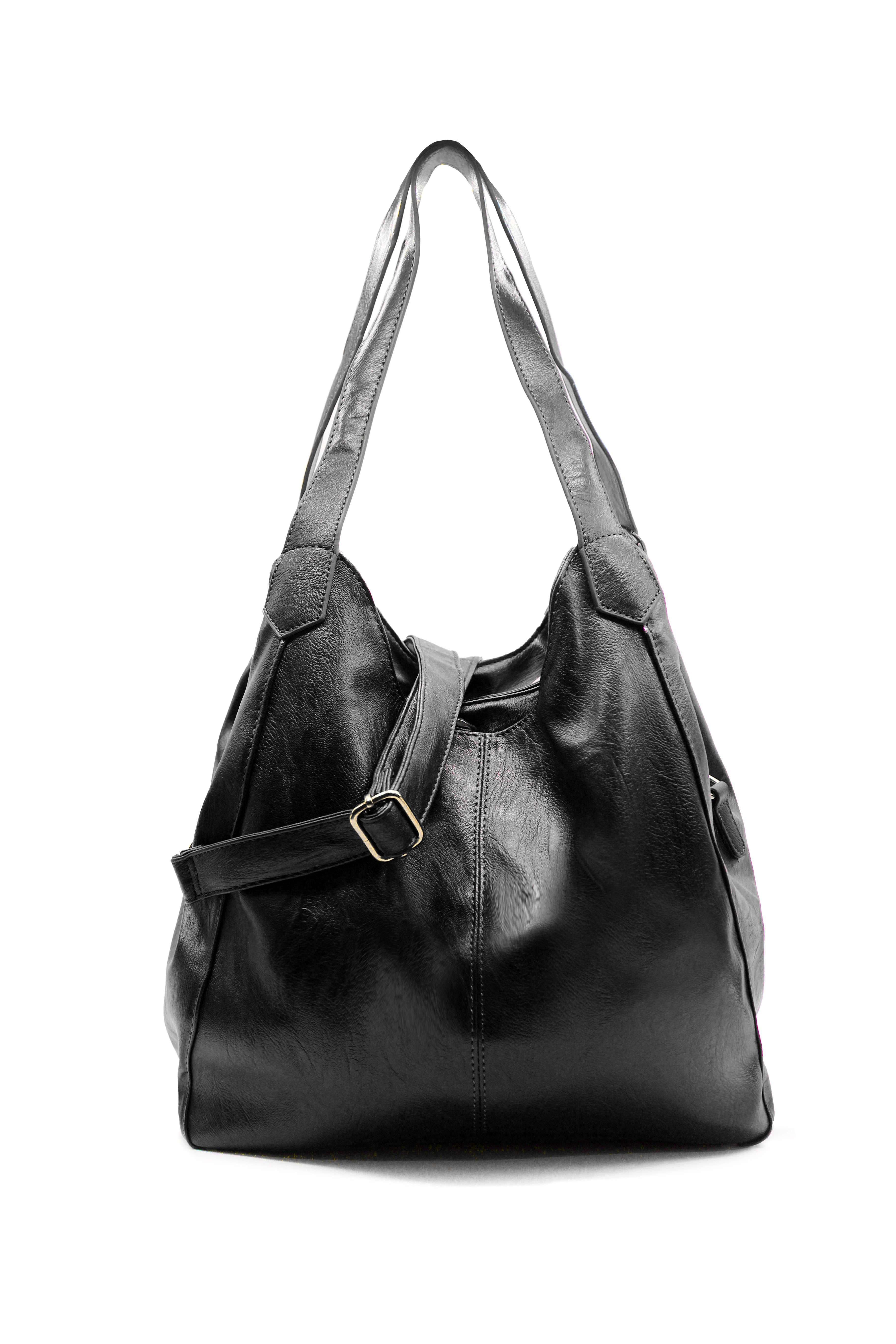 Kitise Large Slouch Triple Compartments Shoulder Bag