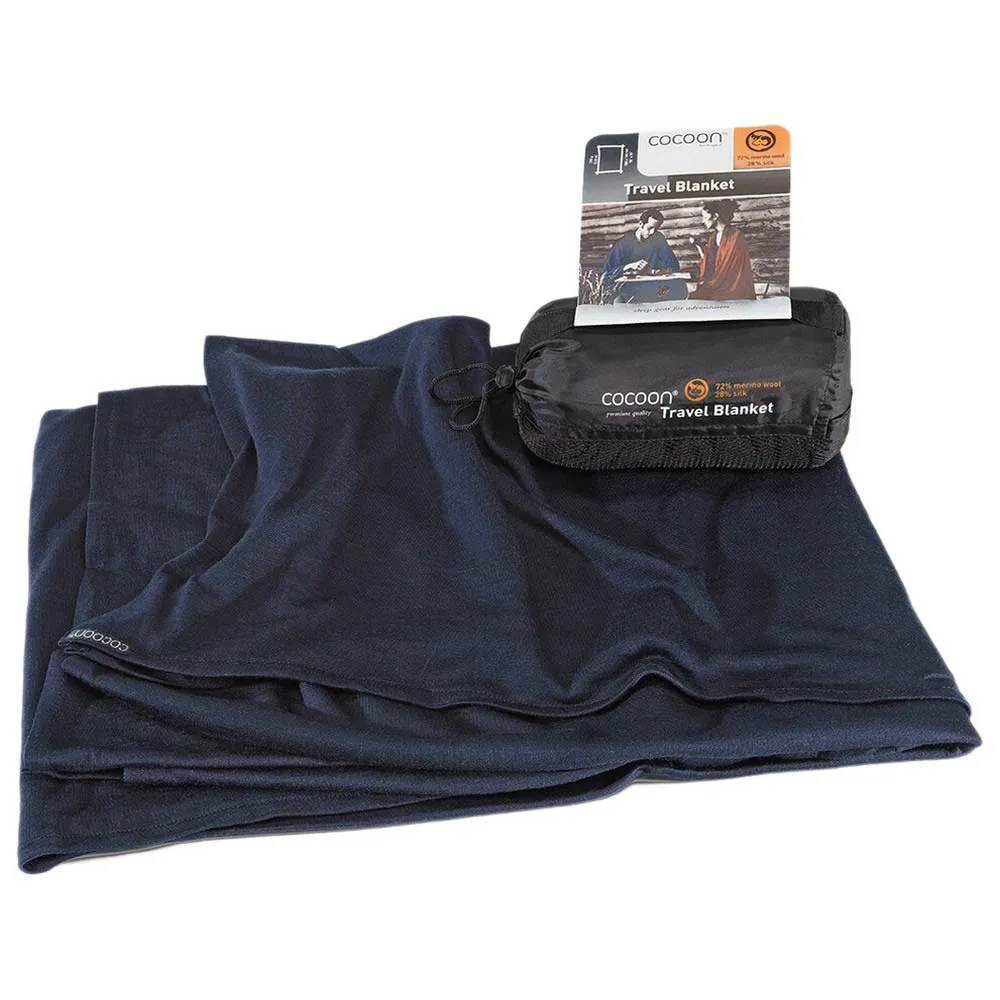 Cocoon Merino Wool-Silk Travel blanket
