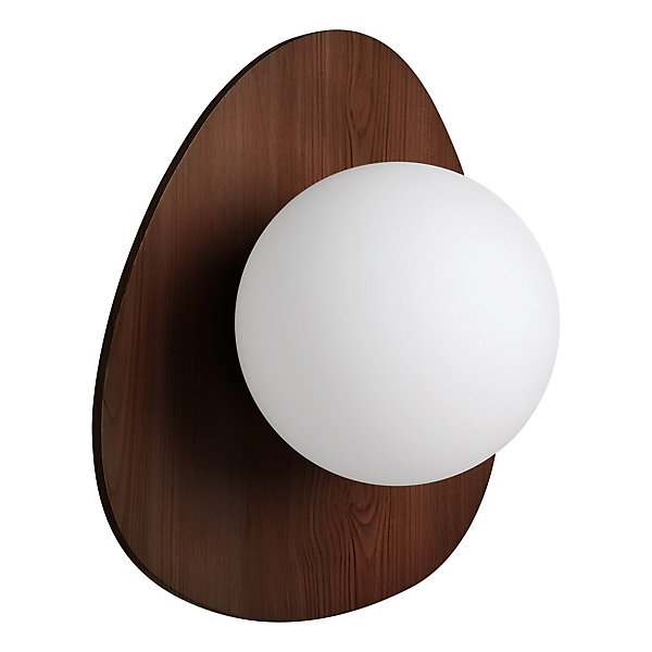 Applique murale bois foncé G9 Ø20cm Eglo, Castrovido