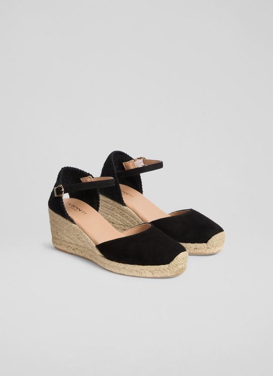 Marissa Black Suede Sandals