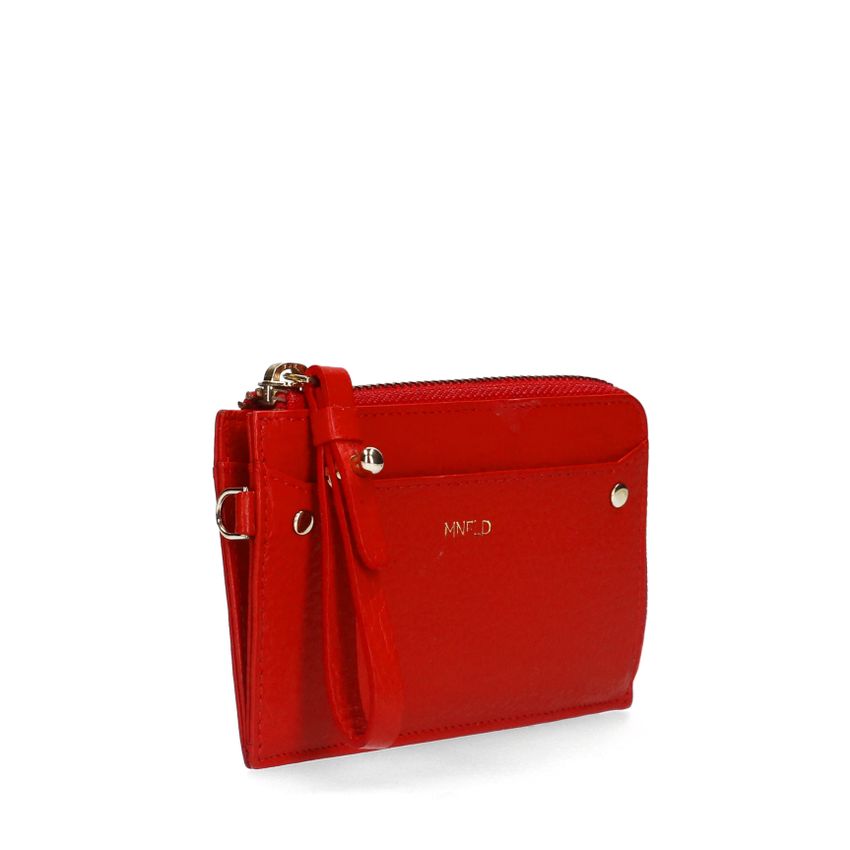 Manfield Rode leren portemonnee