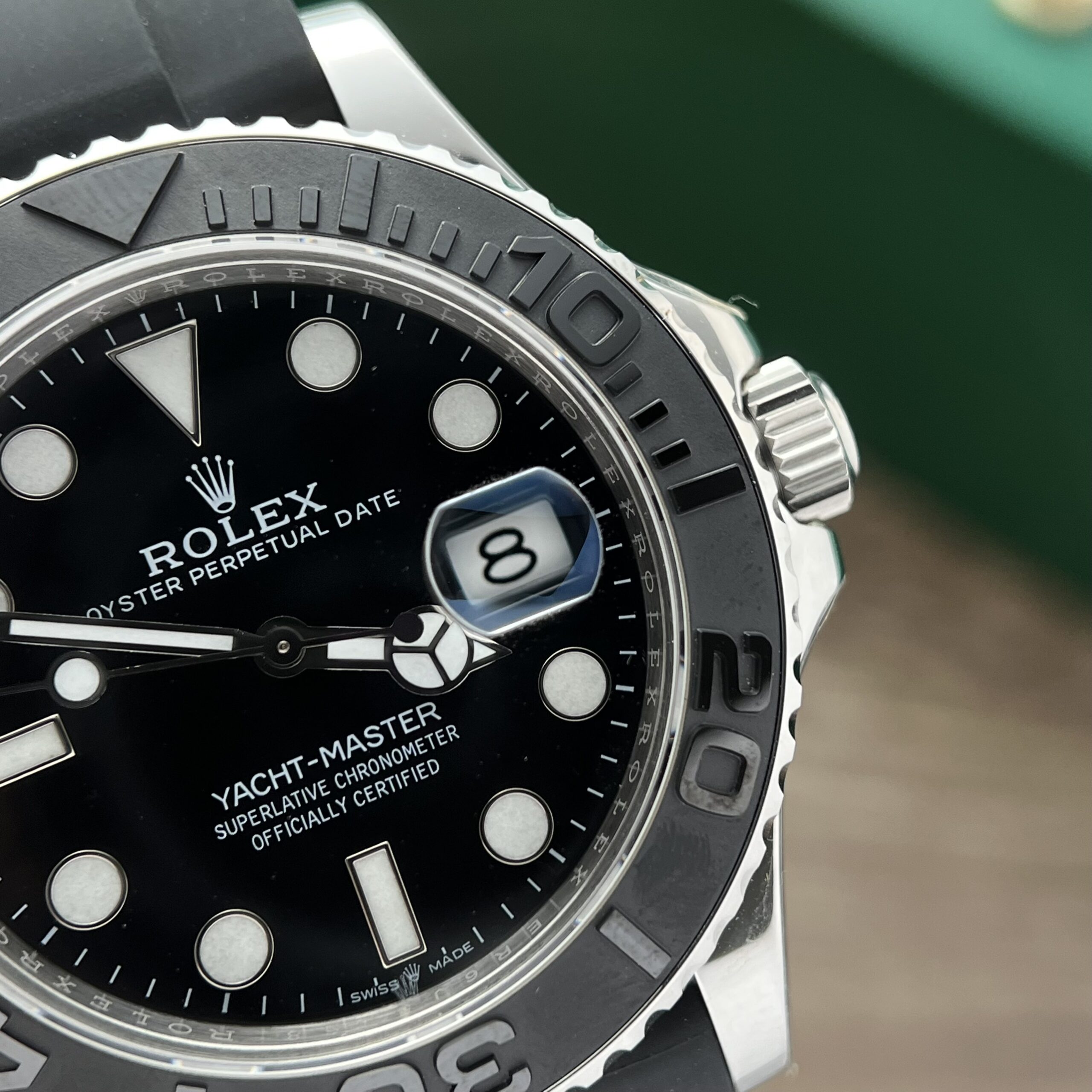 Rolex Yacht-Master 316L Steel Black Dial 40mm Oysterflex EWF Replica