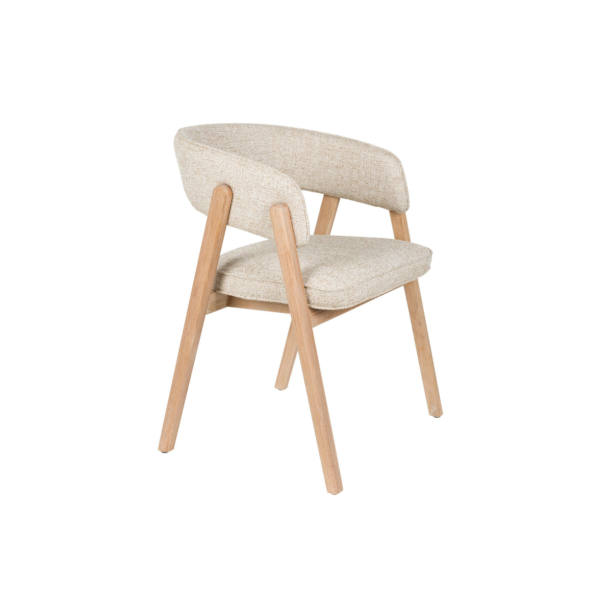 Zuiver Bright Eetkamerstoel Armleuning Beige