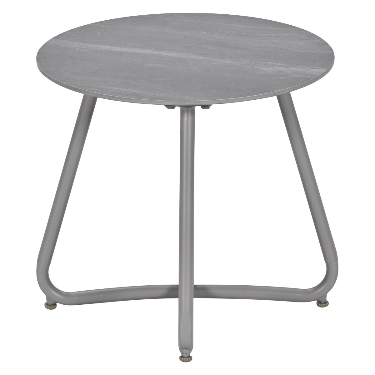 Vento bijzettafel tuin - Ø45 cm taupe - aluminium/Centostone