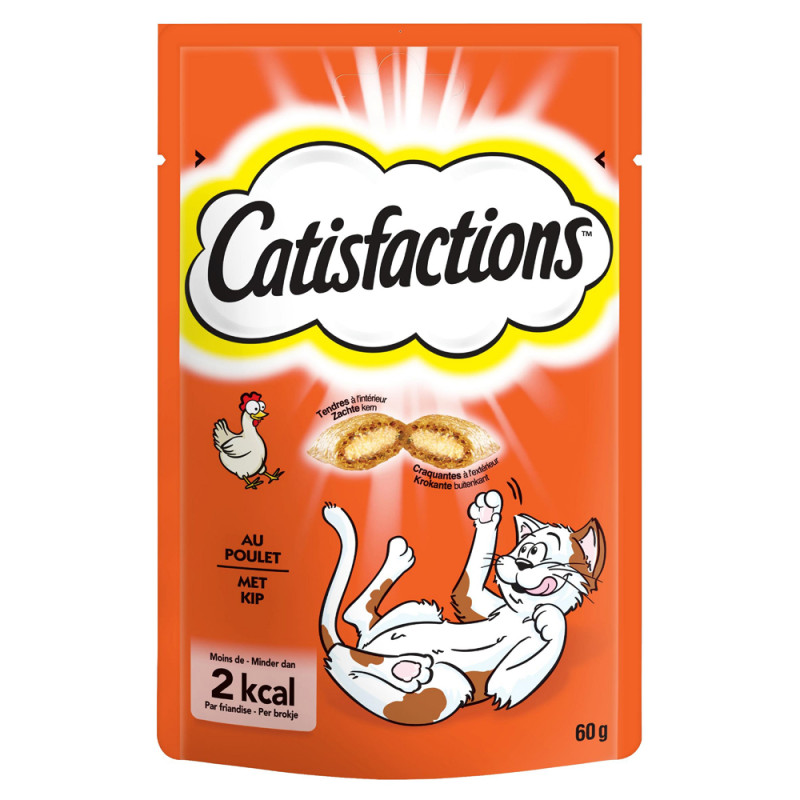 Friandise pour chat au poulet 0,06 kg CATISFACTIONS