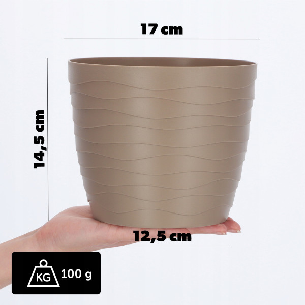 Doniczka Osłonka Donica Na Kwiaty 17cm Kolory