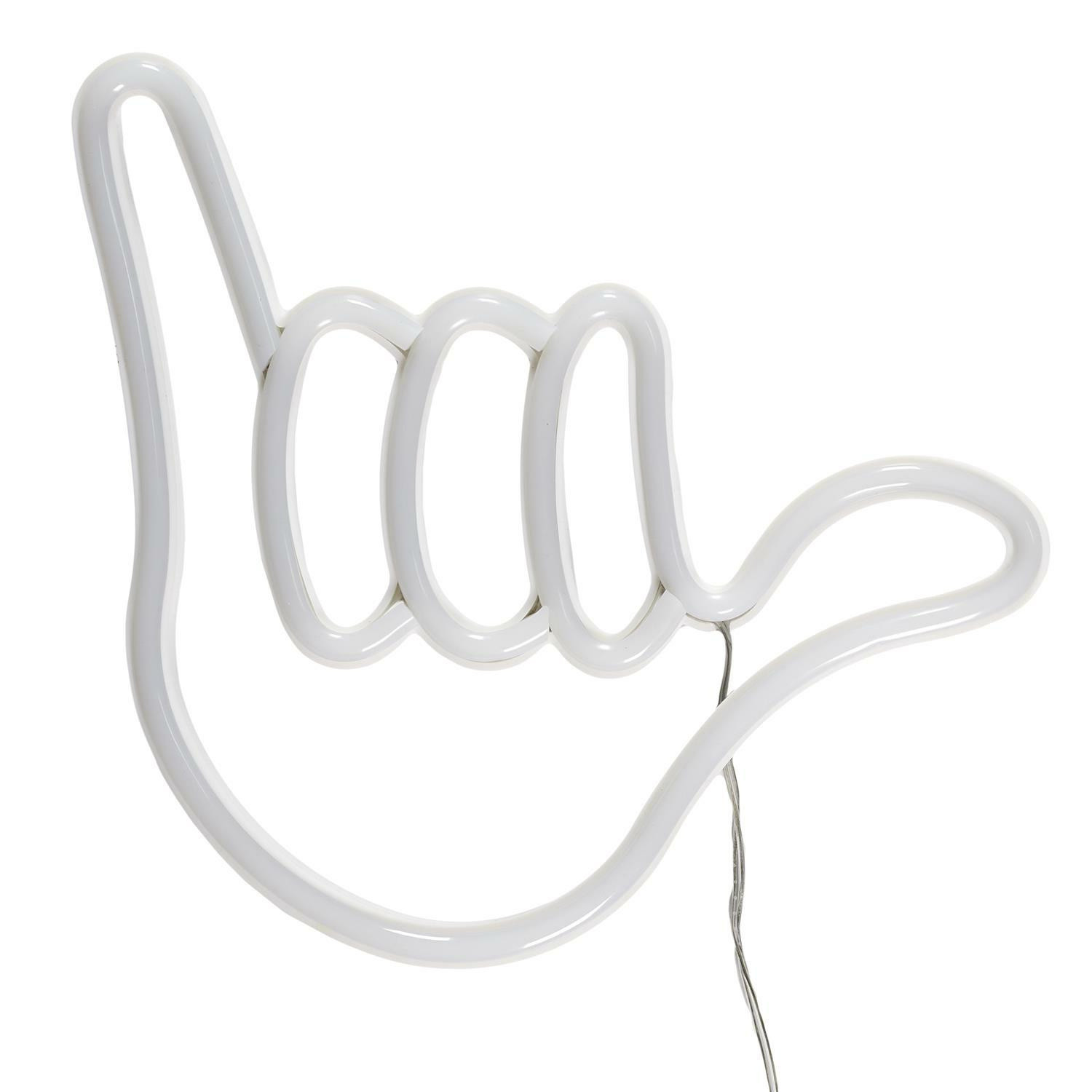 LAMPKA LED neonowa W KSZTAŁCIE DŁONI biała na USB