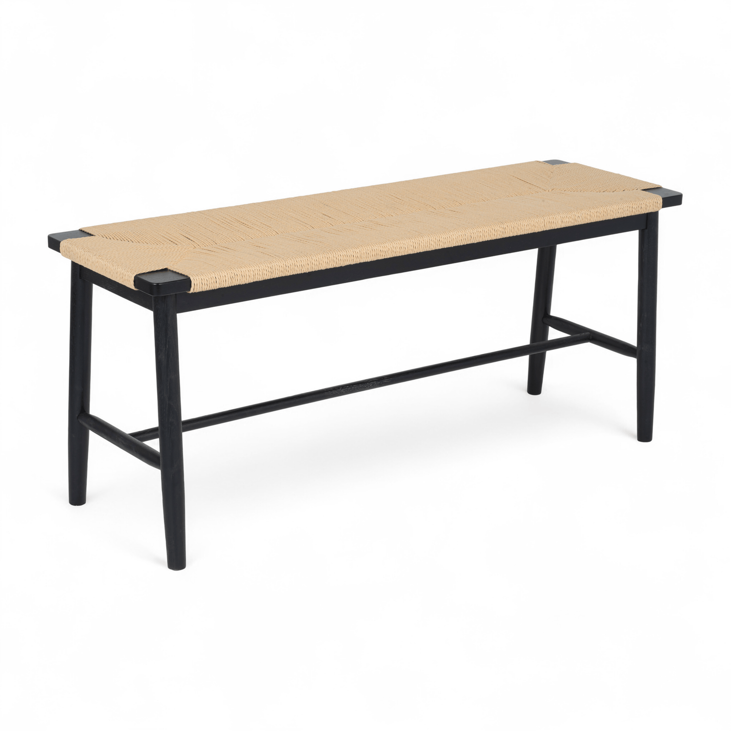 Furnhouse bankje Prime - Zwart - Papiergaren - 35x110x47