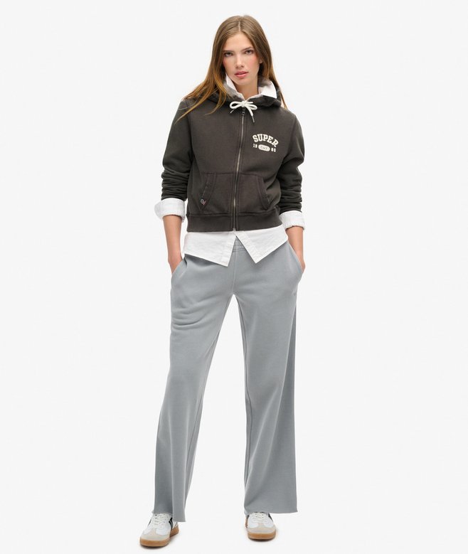 Athletic Essentials Relaxed Crop Zip-hoodie