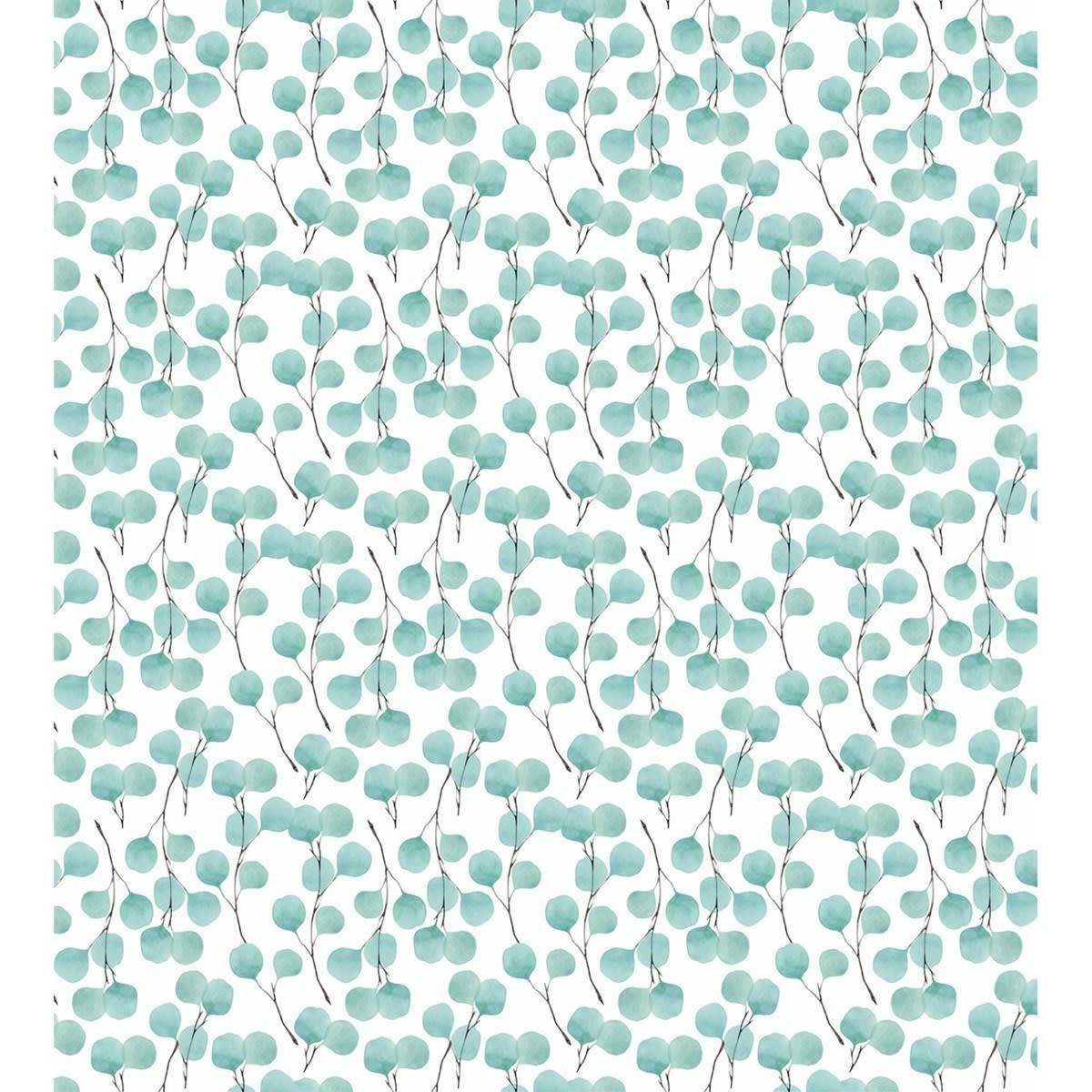 EUCALYPTUS - Papier peint panoramique en papier bleu céladon 240x270