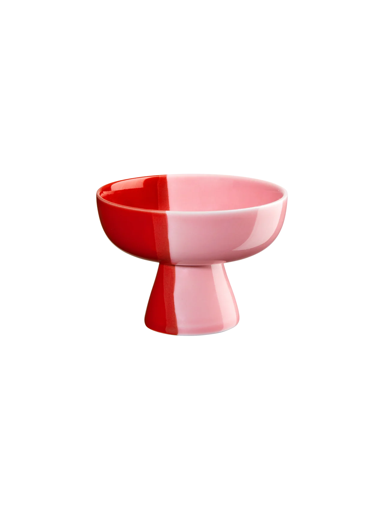 schale auf fuß, strawberry smoothie