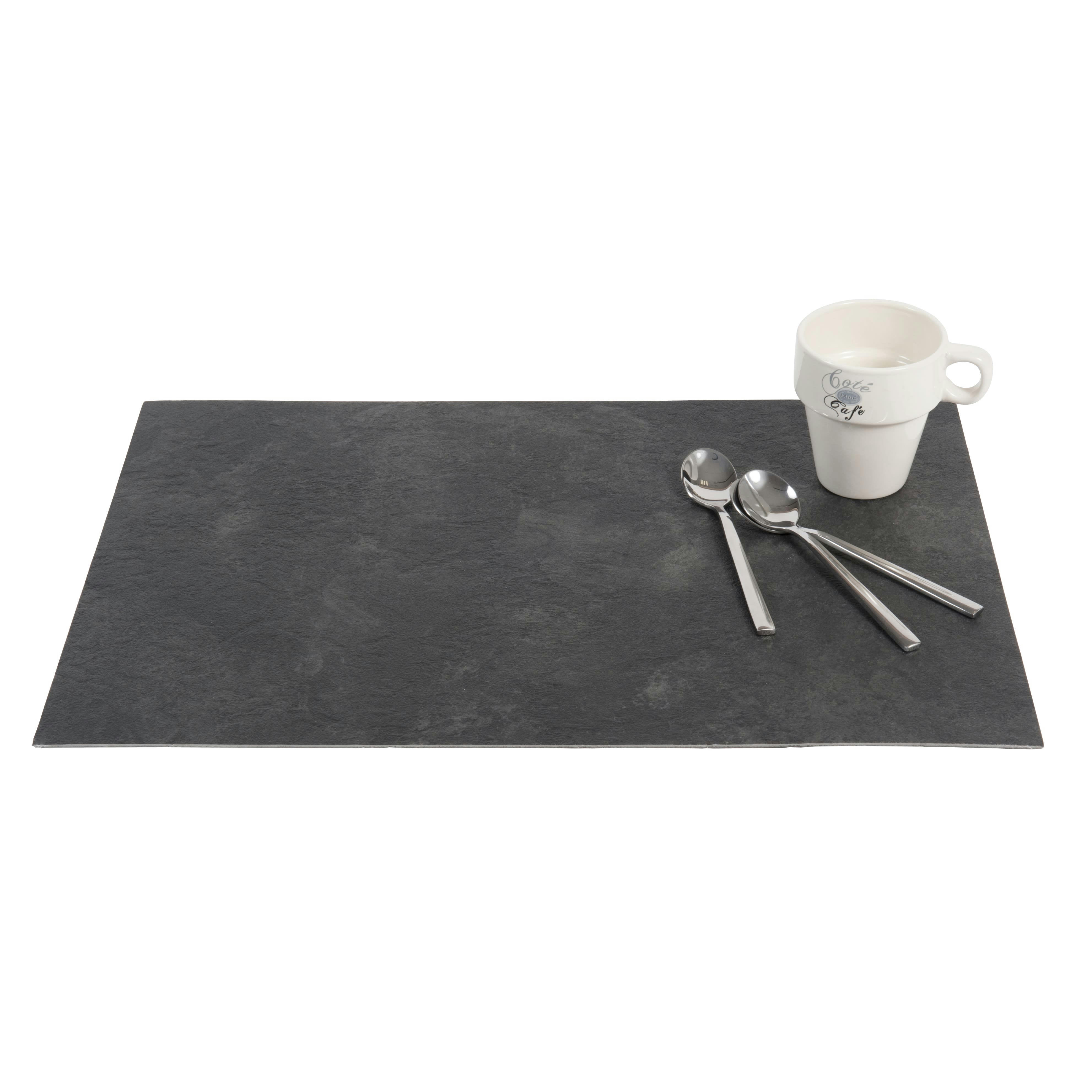 - Set de table coloris ardoise 30 x 45 cm