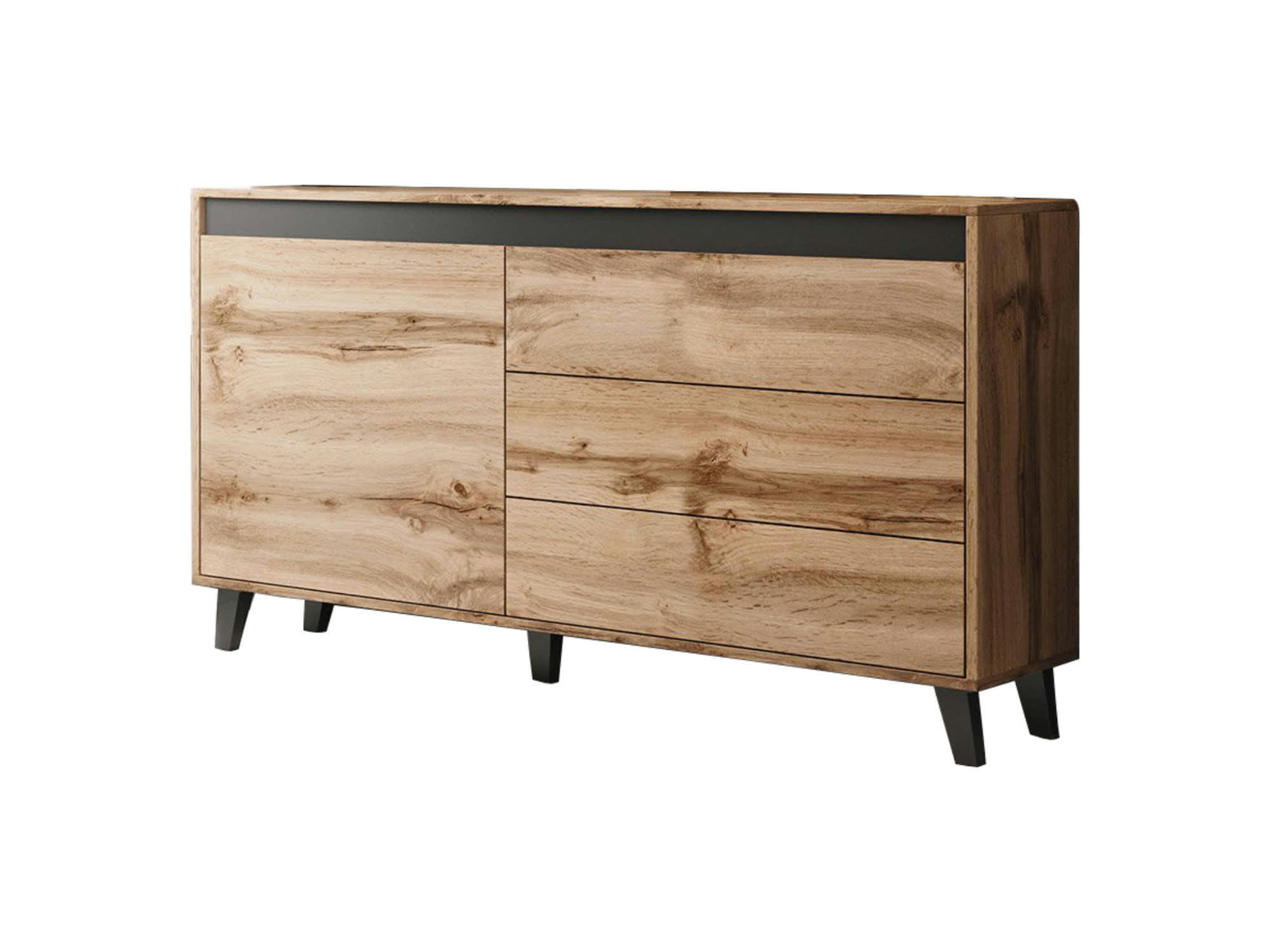 LORD - Buffet bas industriel 138 cm bois