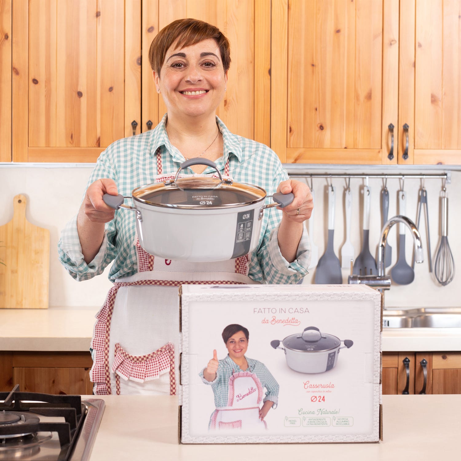 Casseruola induzione 24 cm con coperchio Fatto in casa da Benedetta