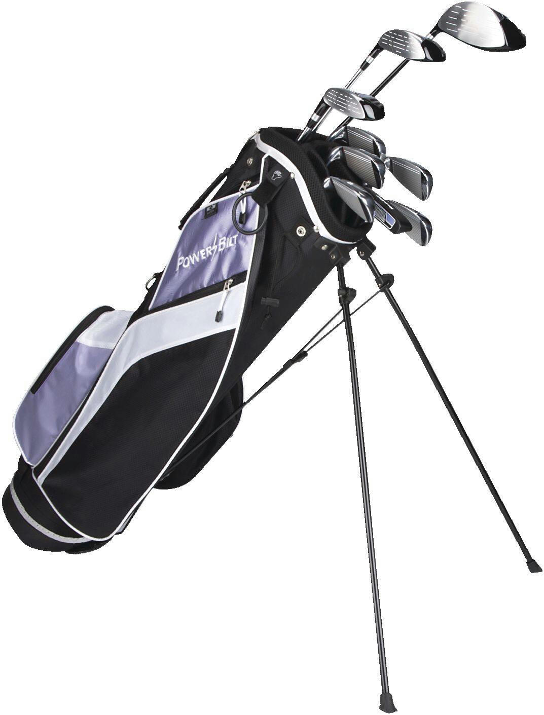 PowerBilt TourBilt Women's Golf Club Set, Lightweight, Left-Hand, Black/Purple