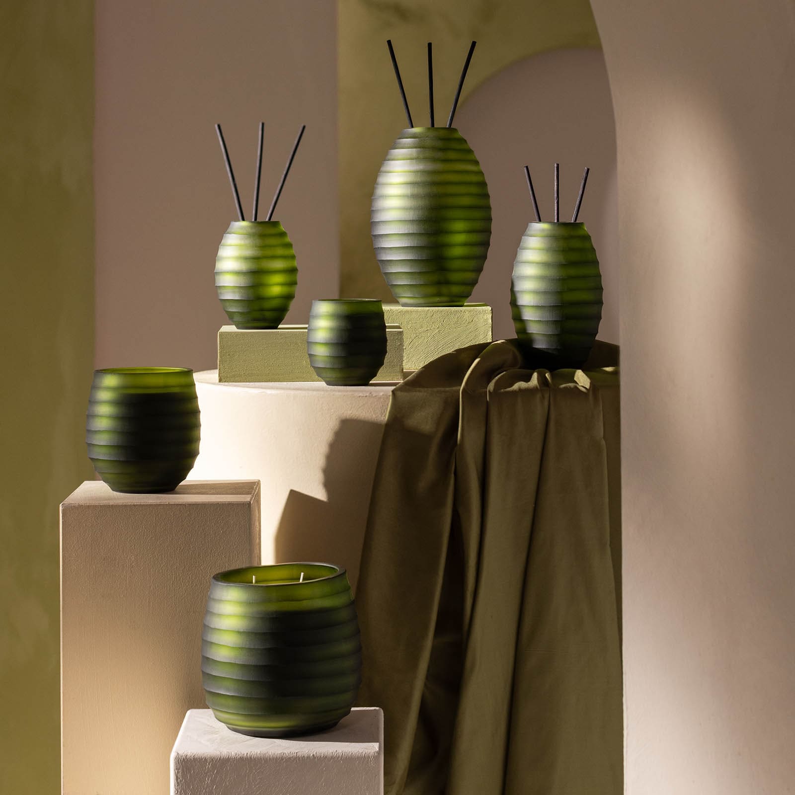 Atelier by ipuro Aroma-Diffusor Vert Grün, ⌀ 13 cm, H 160 mm
