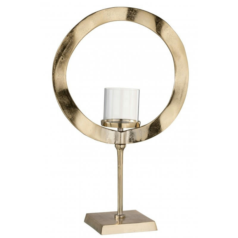 ALU - Photophore rond sur pied