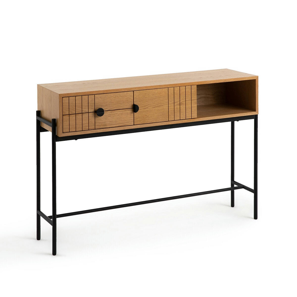 Console chêne avec rangement Clara