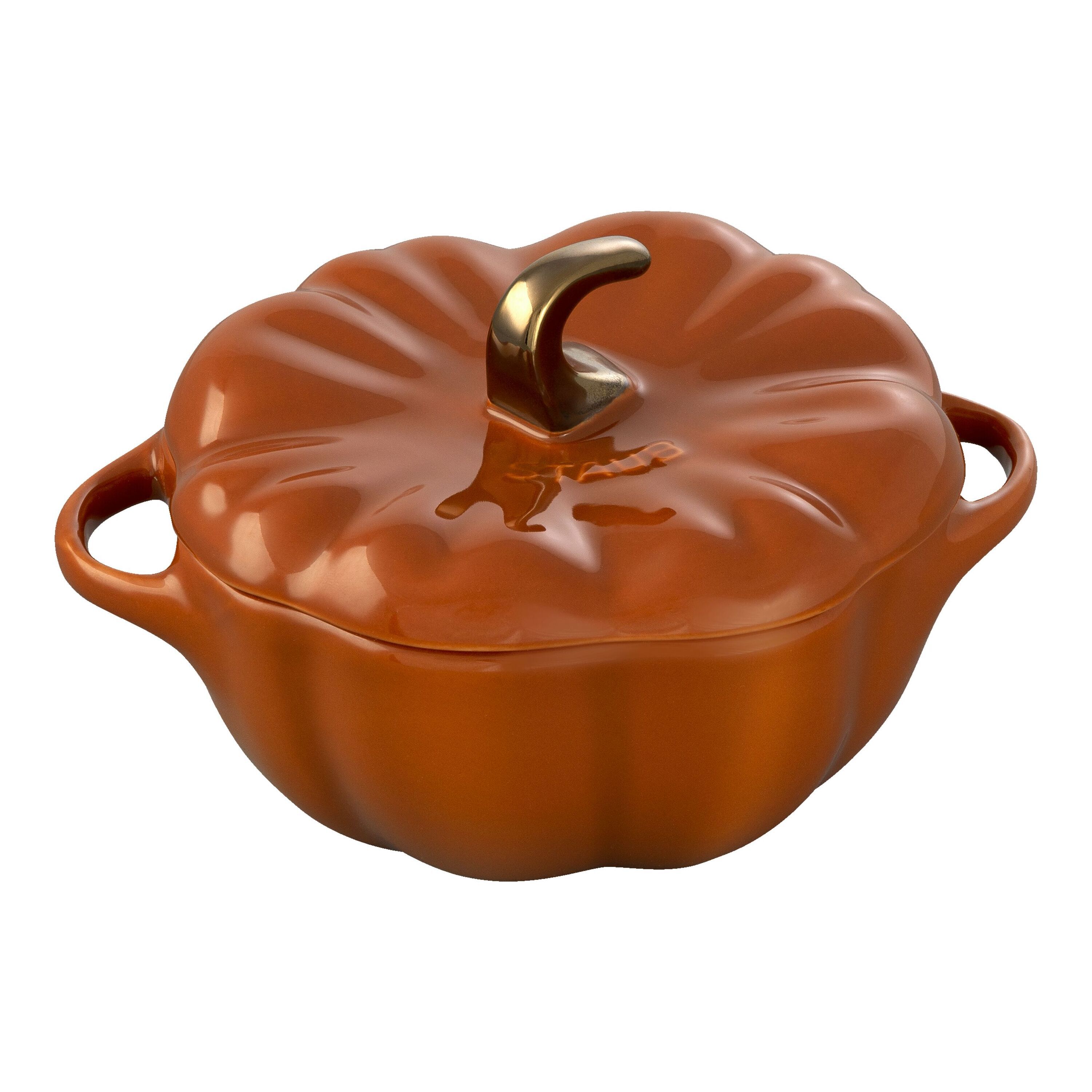 15 cm pumpkin ceramic Cocotte cinnamon